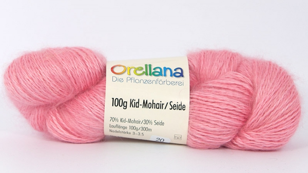 Kid-Mohair / Seide - sehr helles pink
